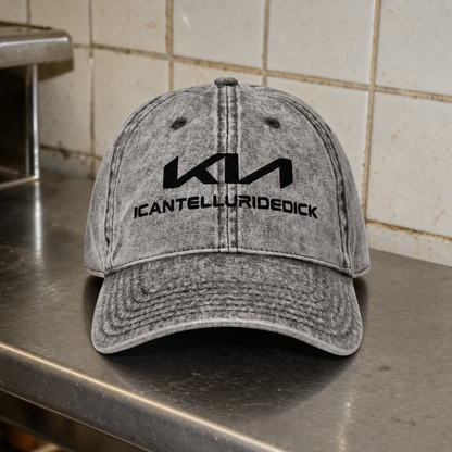 ICANTELLURIDEDICK WASHED DAD HAT