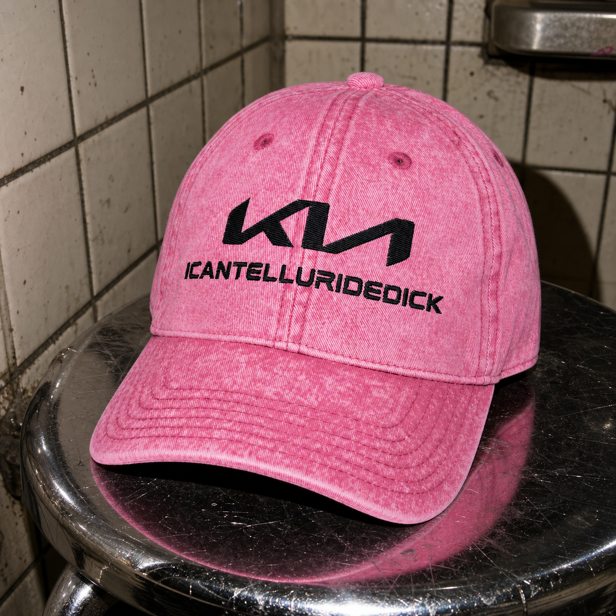 ICANTELLURIDEDICK WASHED DAD HAT