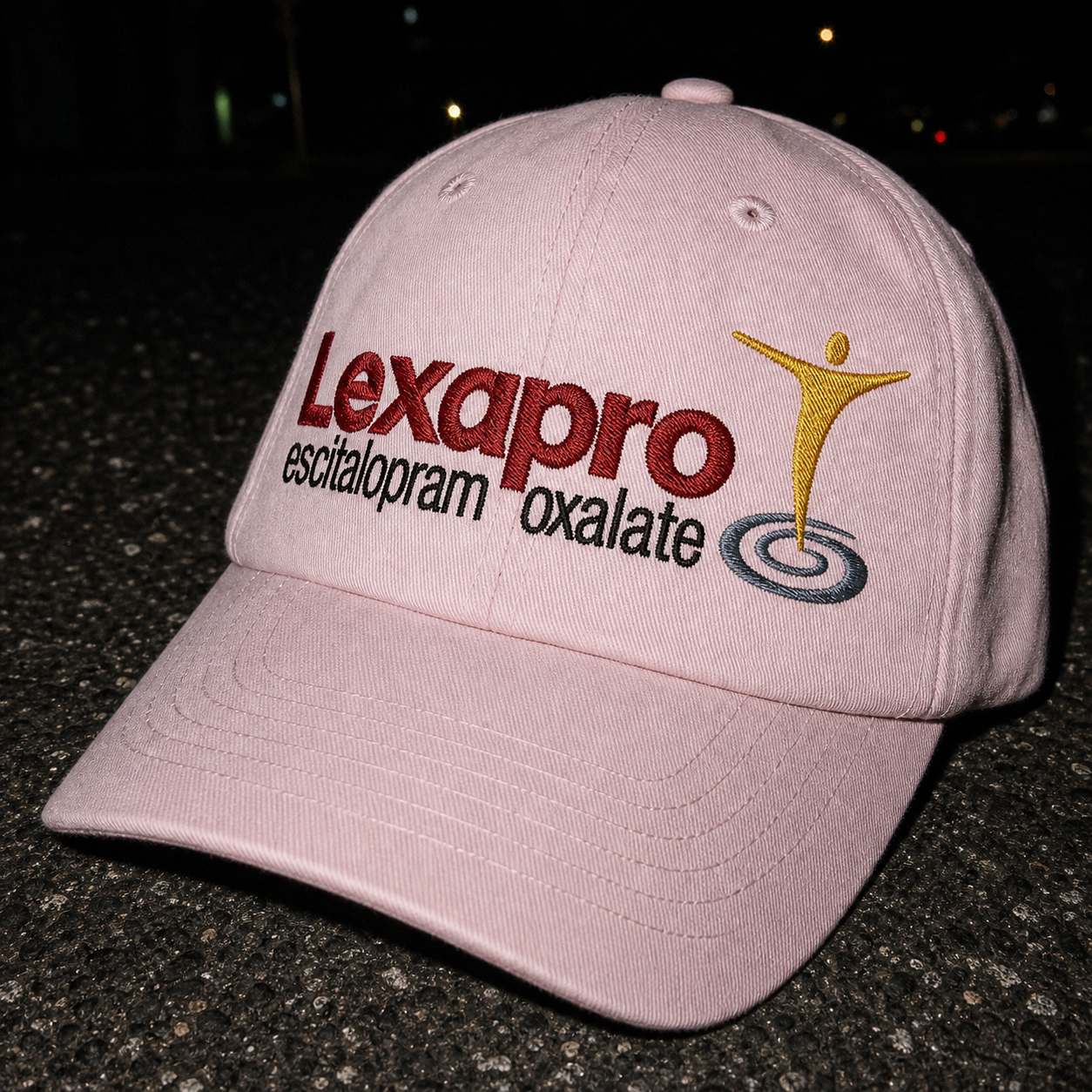 Lexapro Embroidered Pastel Dad Cap
