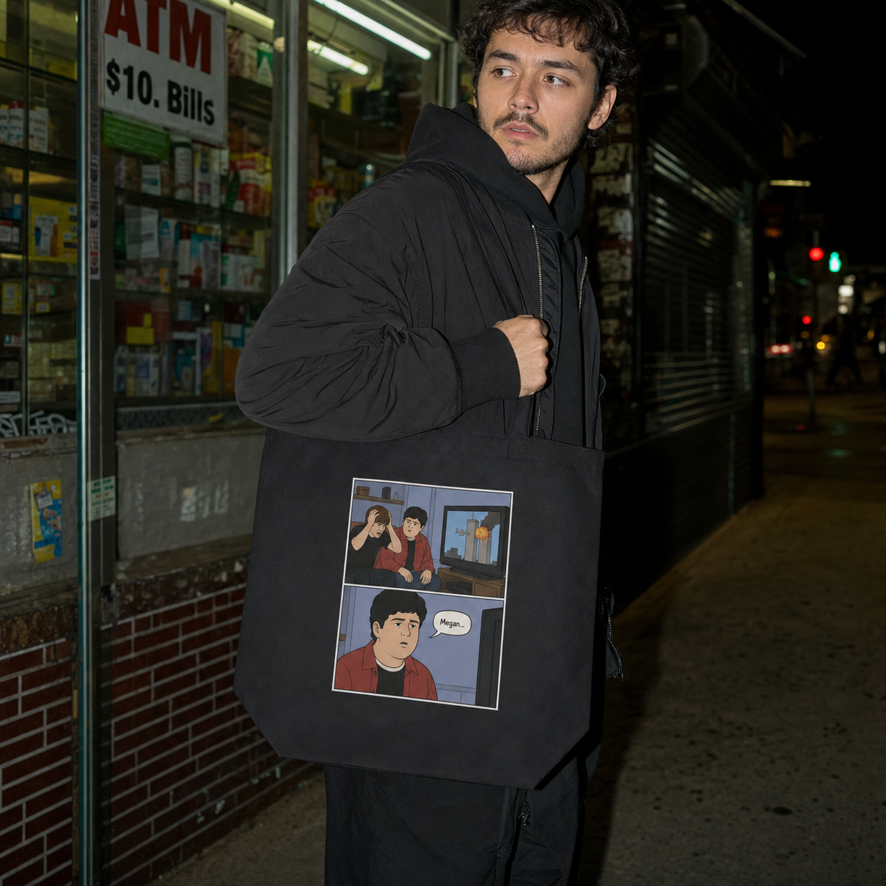 megan did 9/11 eco tote