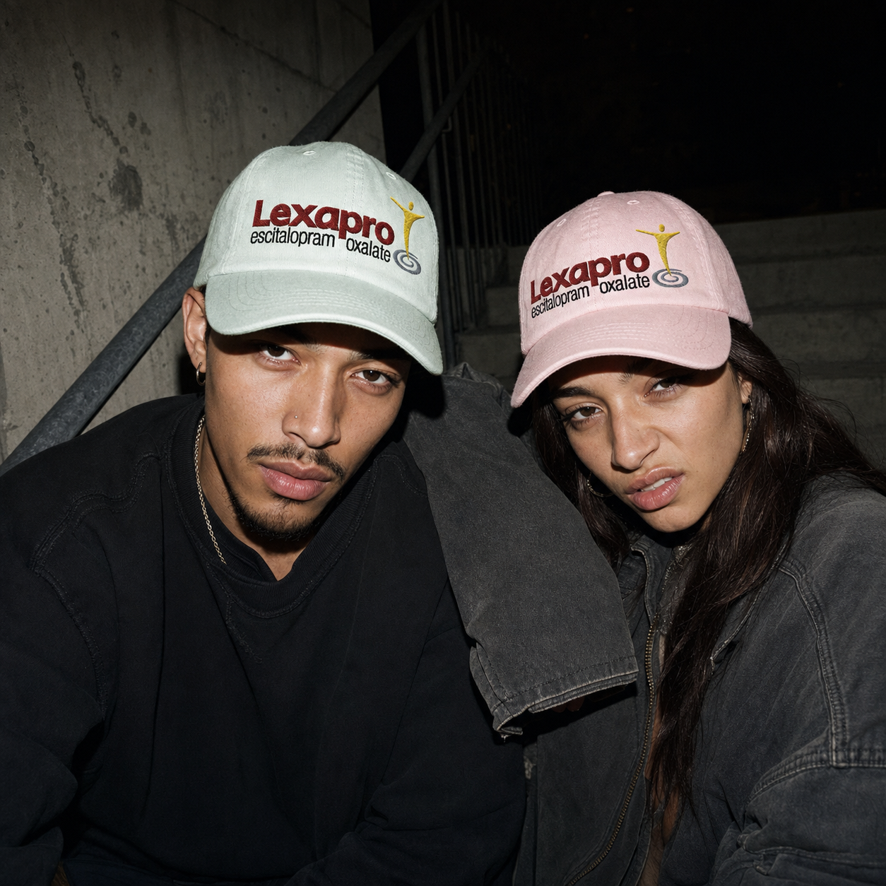 Lexapro Embroidered Pastel Dad Cap