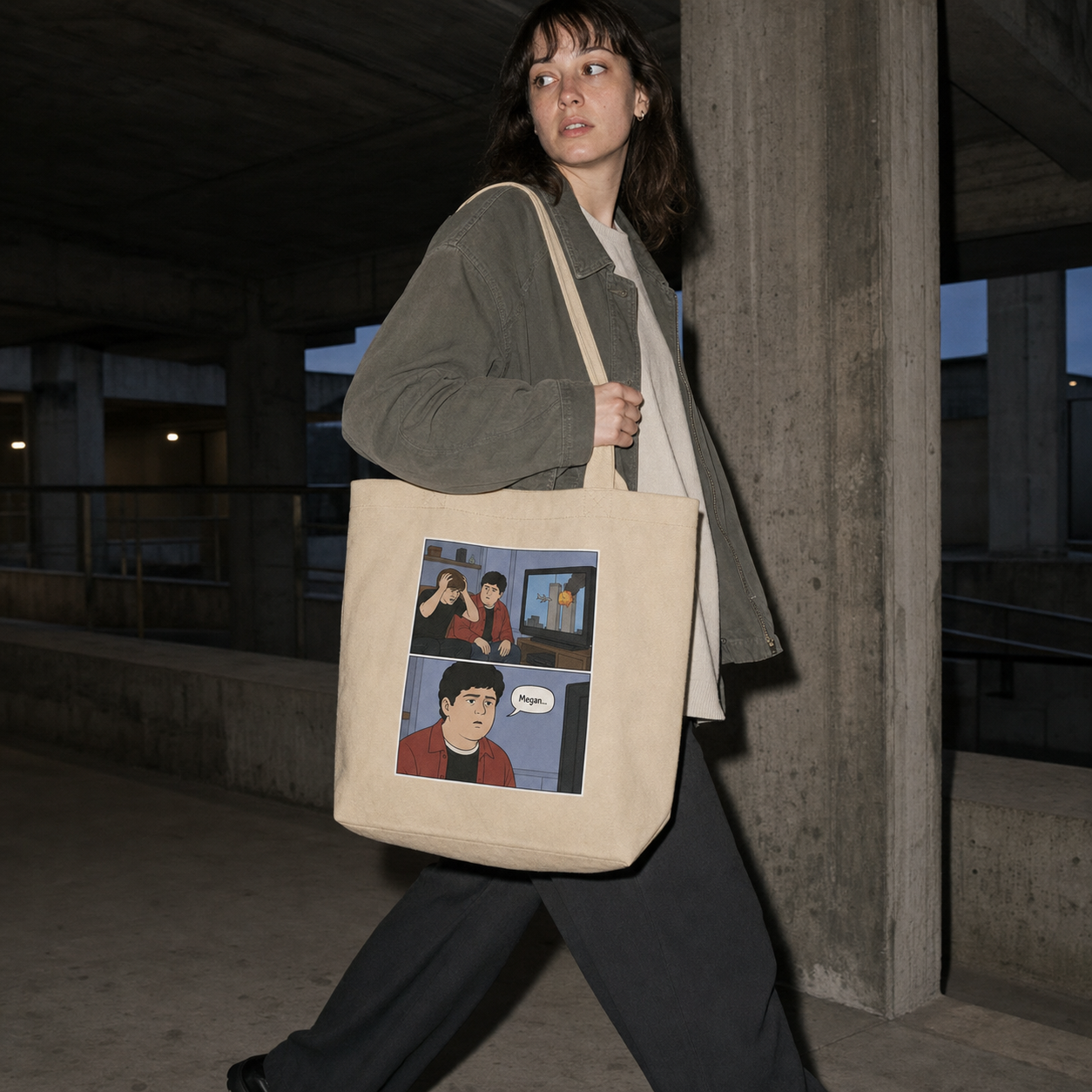 megan did 9/11 eco tote