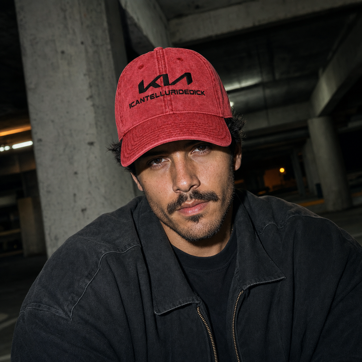 ICANTELLURIDEDICK WASHED DAD HAT