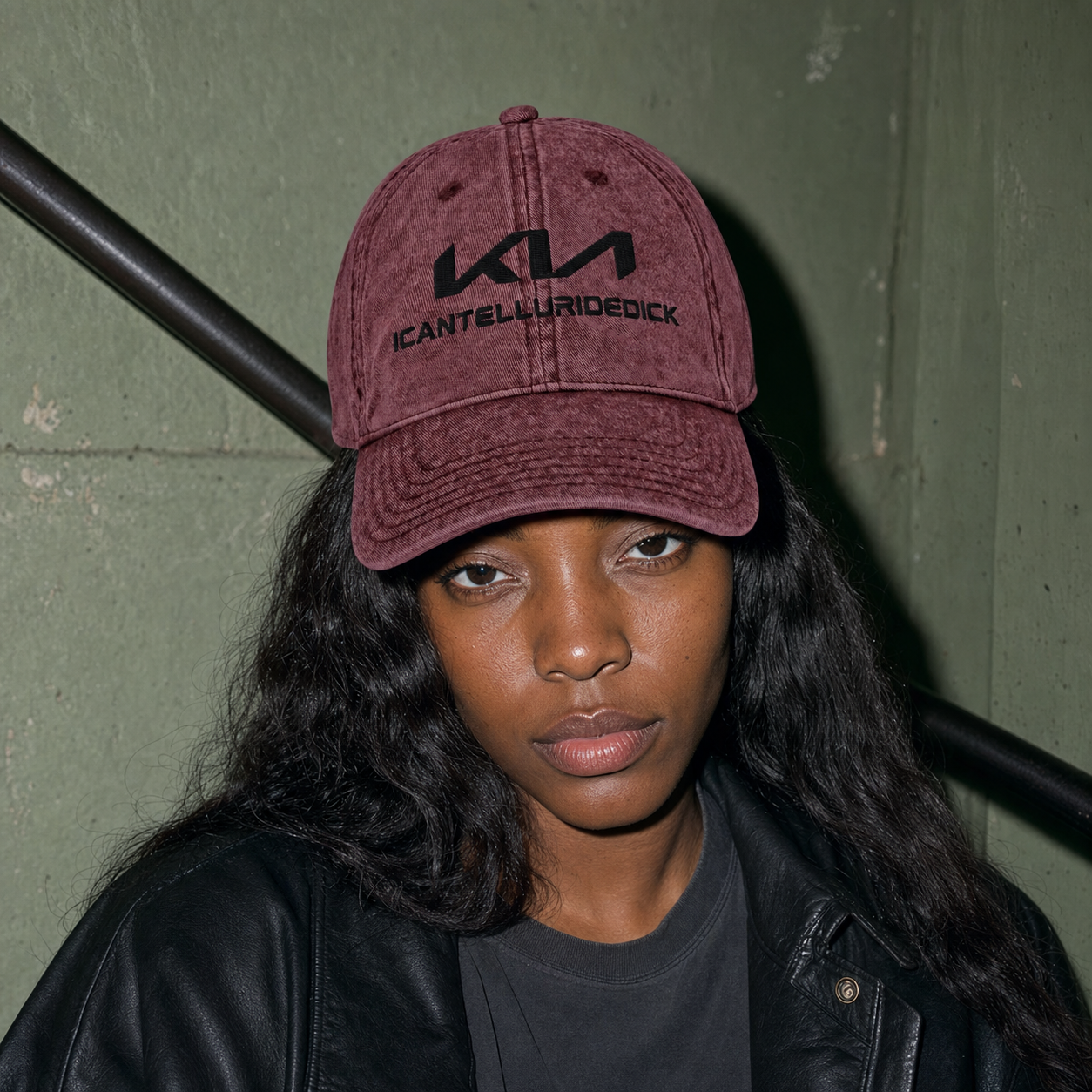 ICANTELLURIDEDICK WASHED DAD HAT