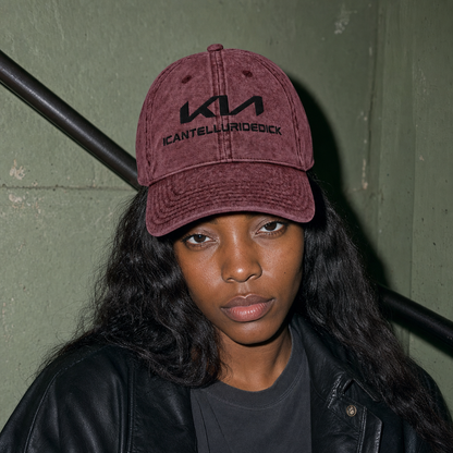 ICANTELLURIDEDICK WASHED DAD HAT